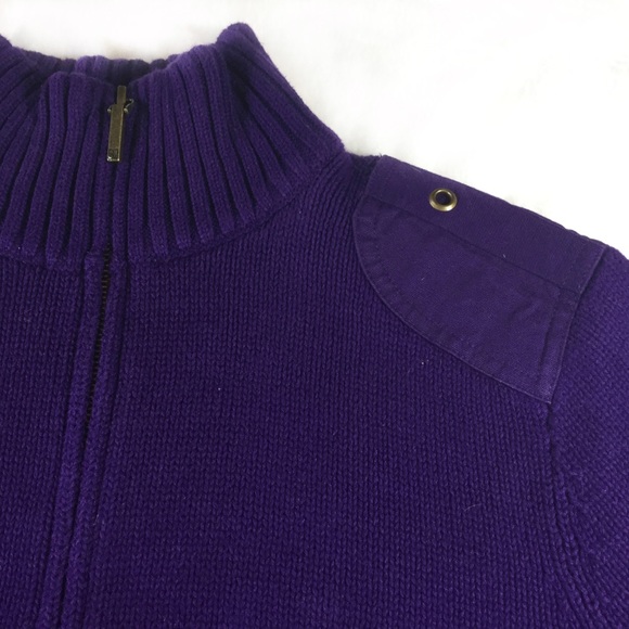 Ralf Lauren Purple Turtleneck Sweater size Medium - Picture 8 of 8